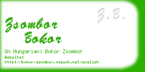 zsombor bokor business card